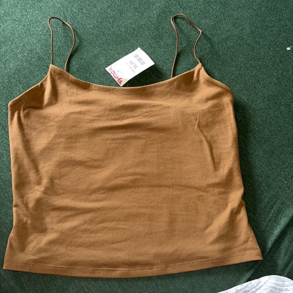 gaze Tops - TJ Maxx Gaze Brown Tank Top with tags never worn
